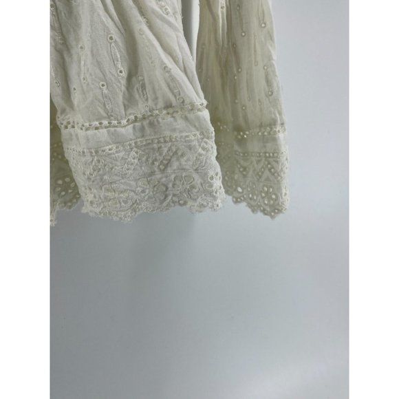 Anthropology Meadow Rue Women's Long Sleeve Crochet Boho Shirt Top Size Small - Picture 3 of 12